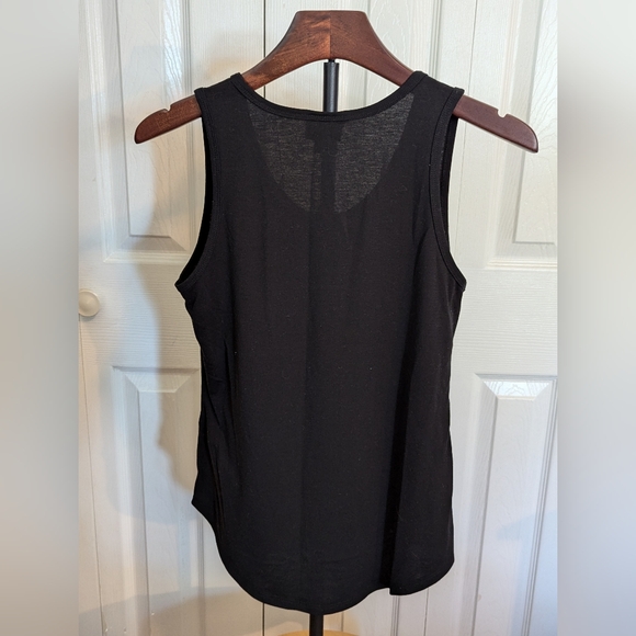 Lularoe Tank Top "Always Hungry" size xs black/white - Picture 2 of 4